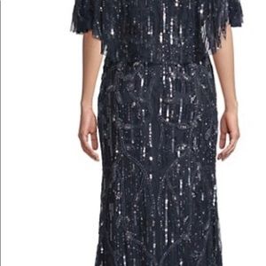 Mac Duggal Beaded Cape Gown NWT size 16